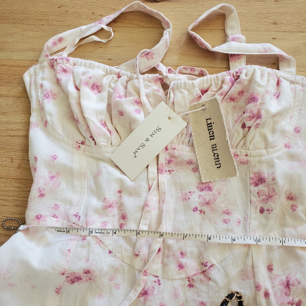 Sim & Sam Dress  


Chic Cream Floral Midi Dress Sz S - Picture 5 of 5